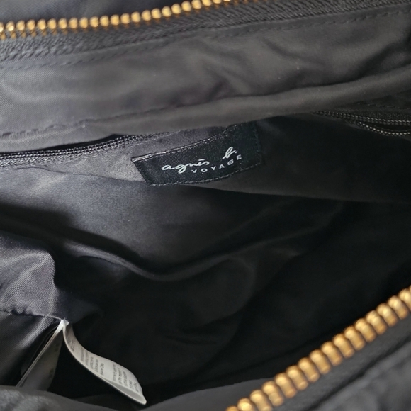 Agnes b. Voyage black nylon with the leather detailing Hobo bag medium size. - Picture 7 of 7